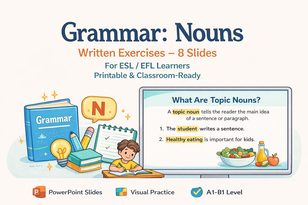 Grammar: Nouns – Written Exercises Pack