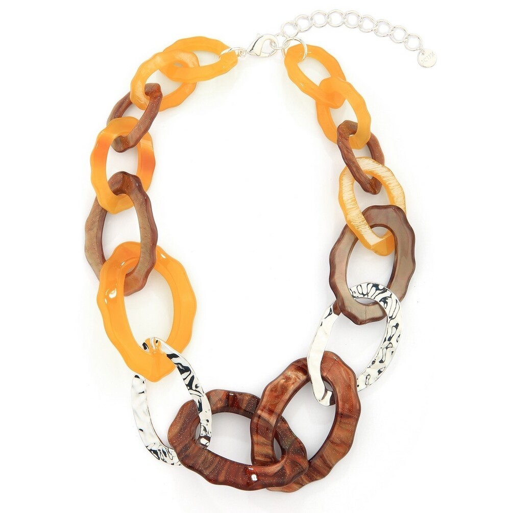 Dazzling Mustard Colour Fashion Necklace Set