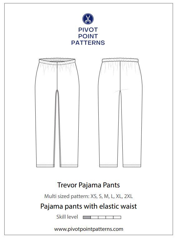 Men's pajama pants pattern free hot sale