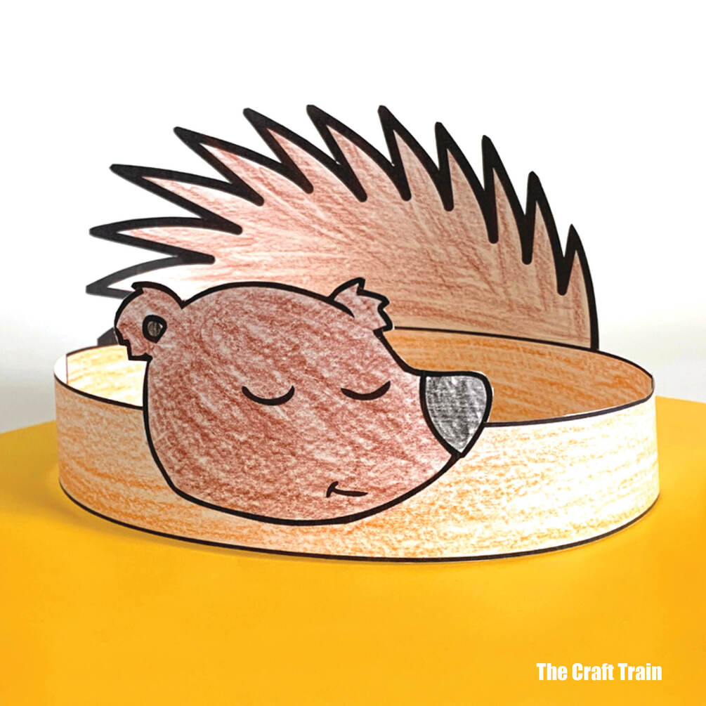 Hedgehog Hat Template