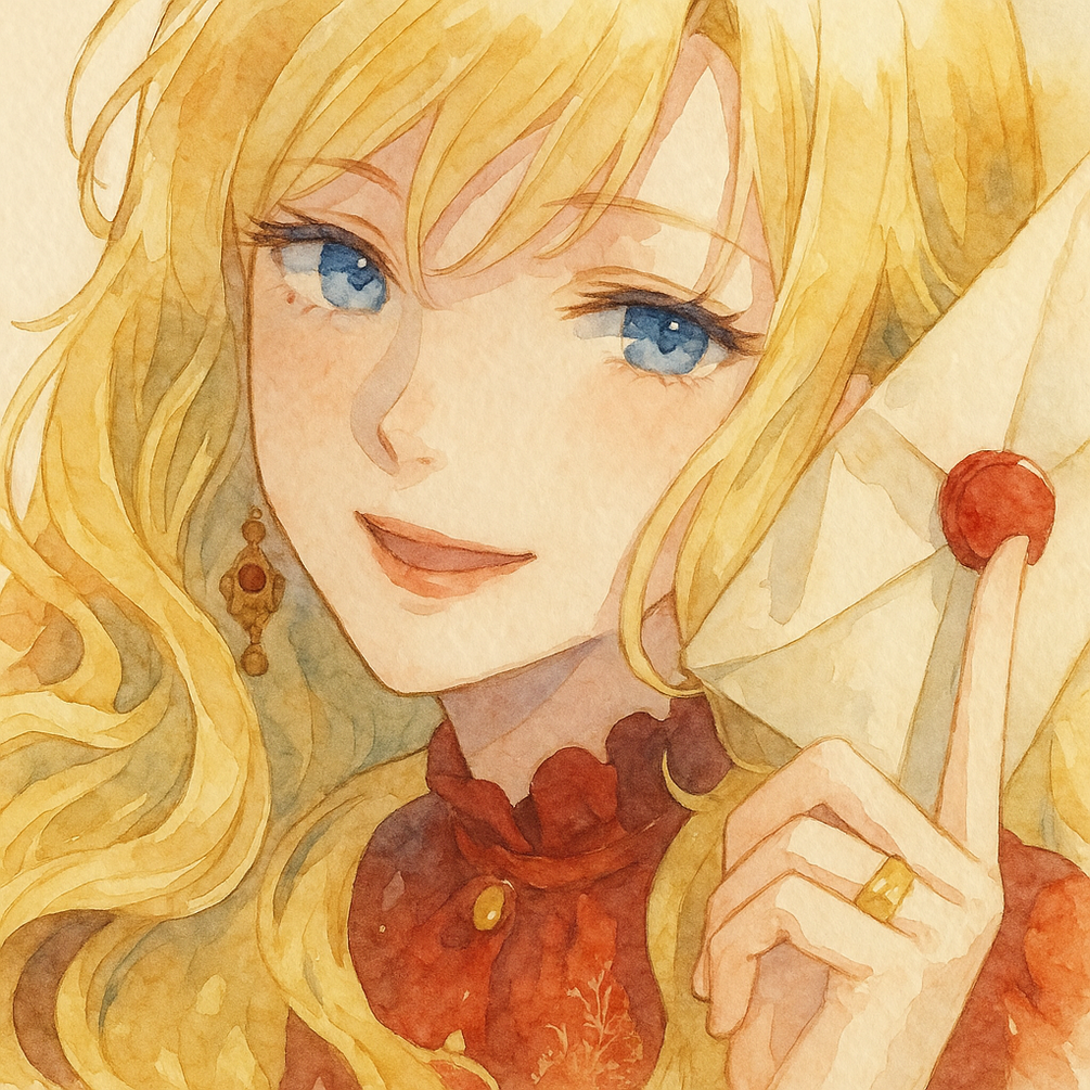 Ruby watercolour painting