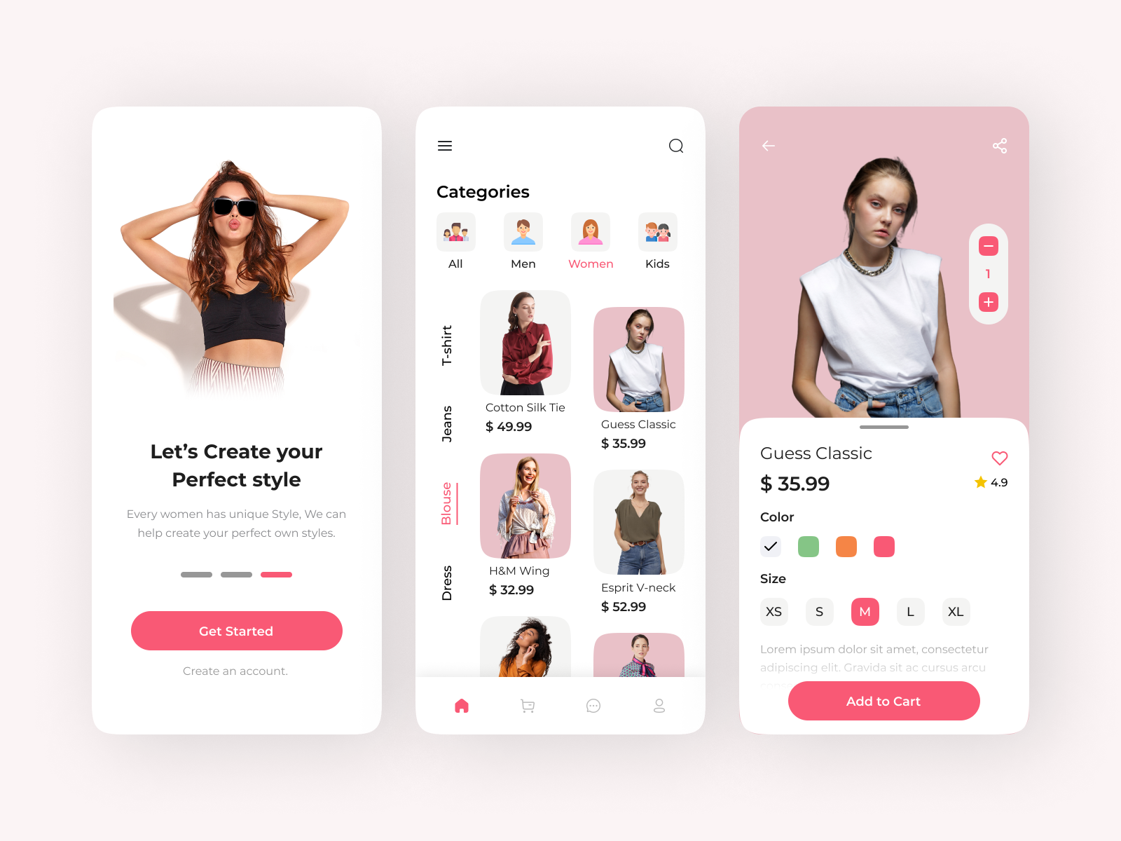 Dressing Mobile App Design UX UI