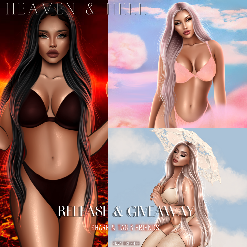 HEAVEN AND HELL FATPACK *PROCREATE* by Envy Brushes