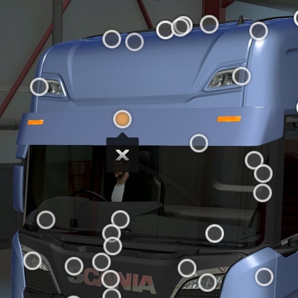 [sun visor tuning part] Scania NG OLD style sunshield by WC007 D3SIGN