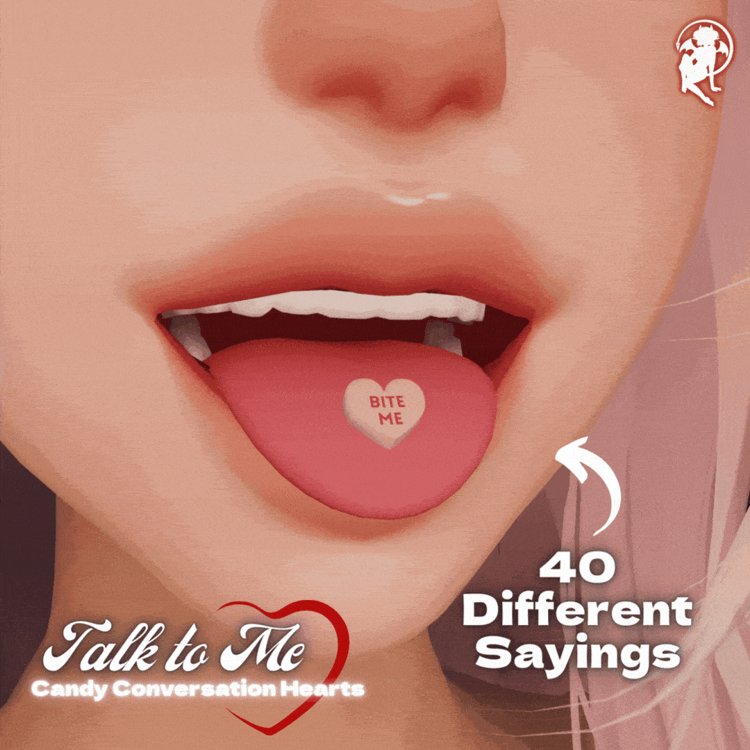 Talk to Me - Candy Conversation Heart Mouth Accessory