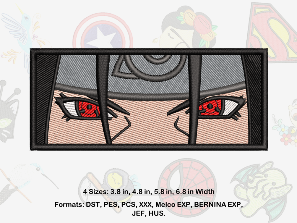 Anime Machine Embroidery Design. 4 sizes.