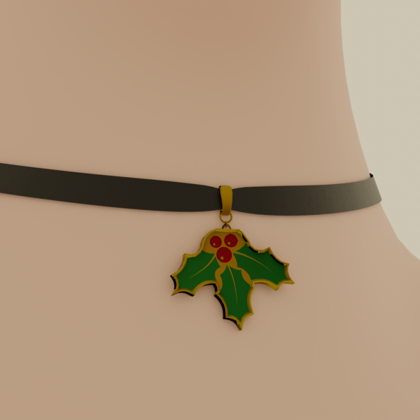 Mistletoe Choker (3 metal types)