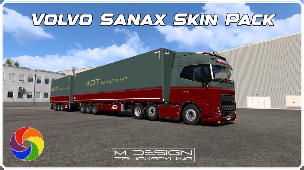 VOLVO FH 2022 by SANAX + EKERI SKIN PACK | MULTICOLORS | GLOSS + MATTE ...