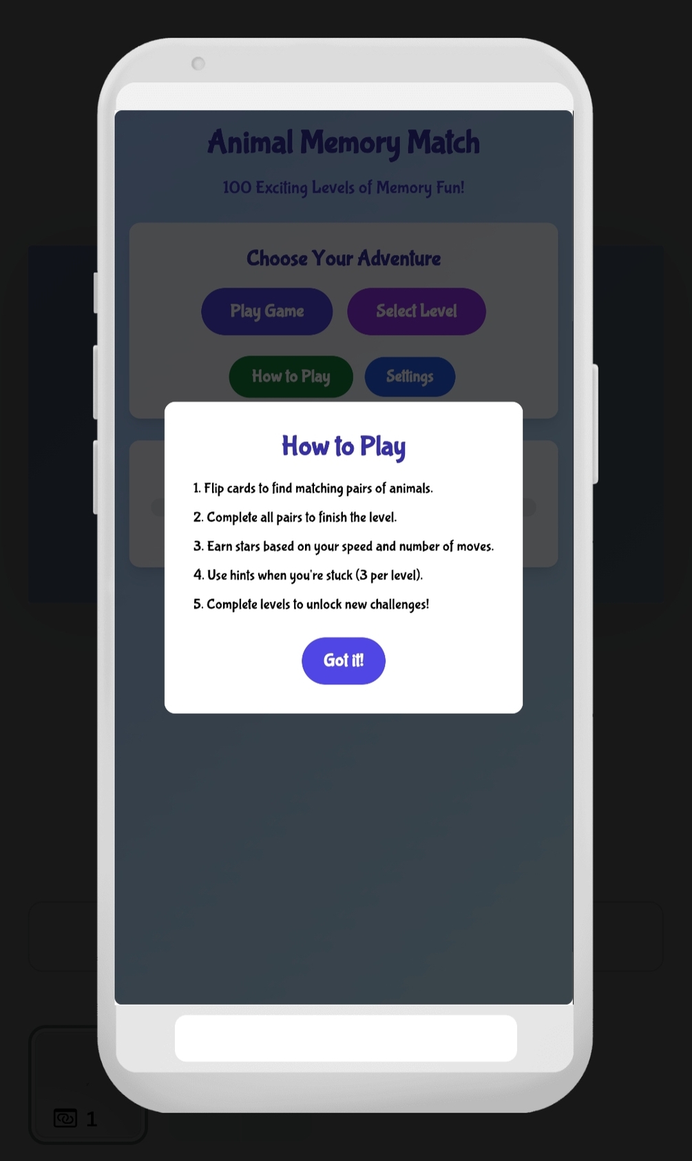 Game Education for Kids Age 3-10 | Animal Memory Match