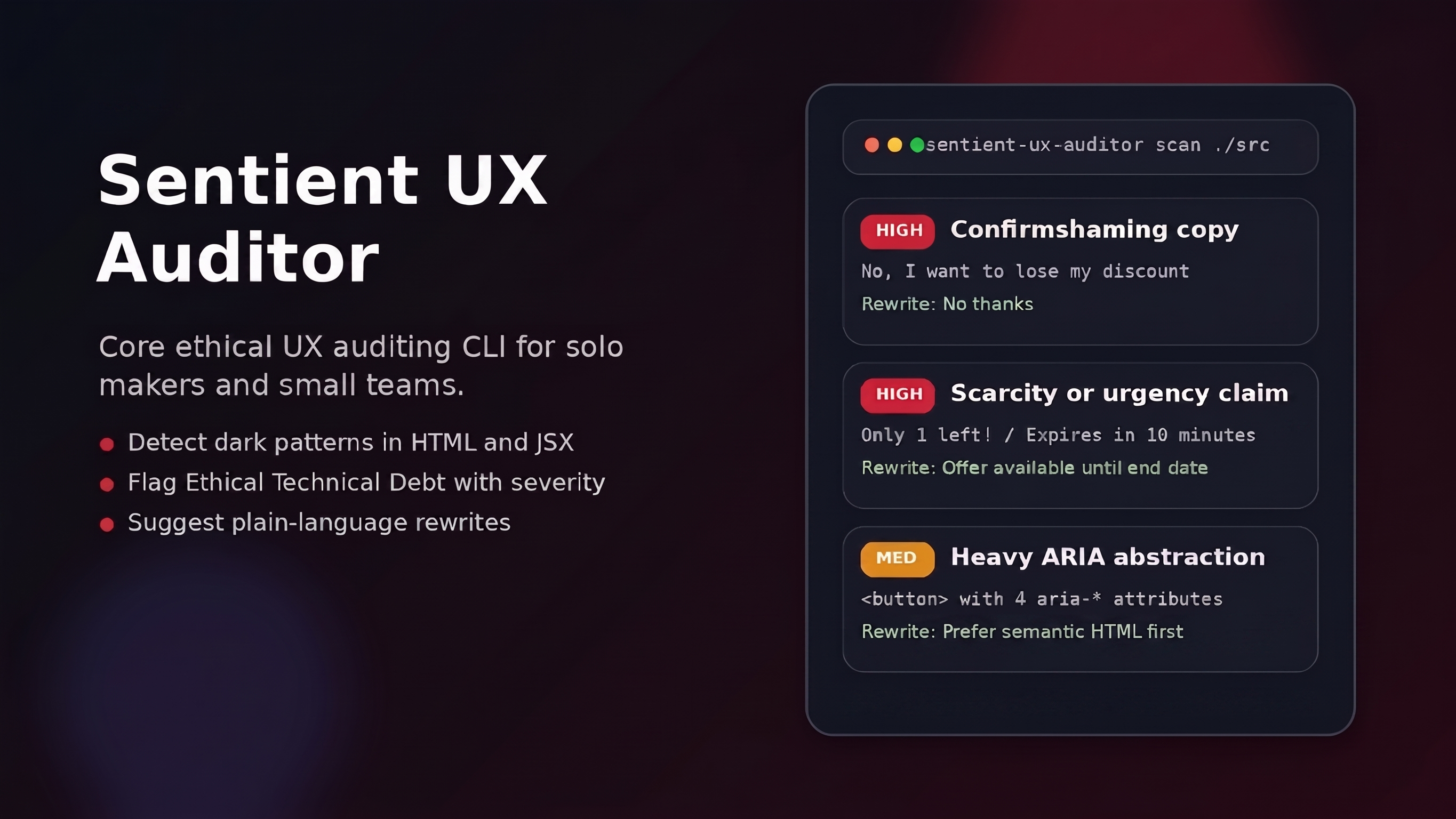 Sentient UX Auditor