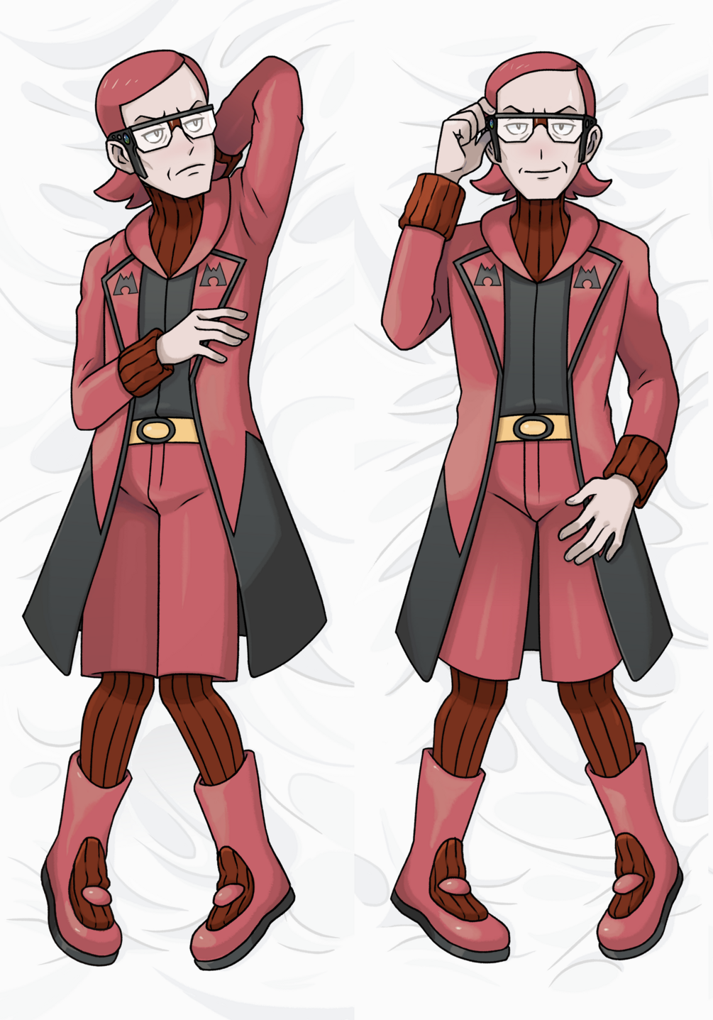 Team Magma Leader Maxie Dakimakura 2 sided