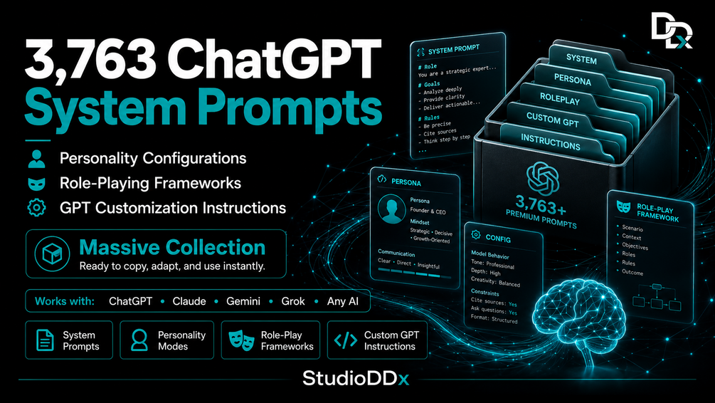 ChatGPT System & Personality Prompts — 3,763 Expert Personas