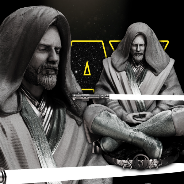 Obi Wan Kenobi Bust - Star Wars 3D Models - Tested and Ready for 3D printing