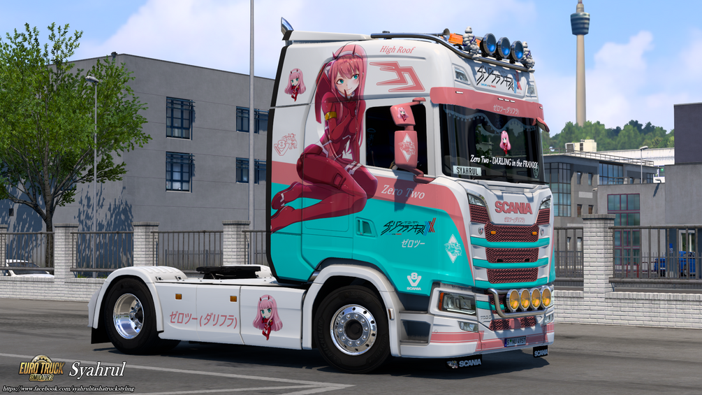 [ETS2] Zero Two | DARLING in the FRANXX [Skinpack] by Syahrul Itasha Truckstyling 痛トラック