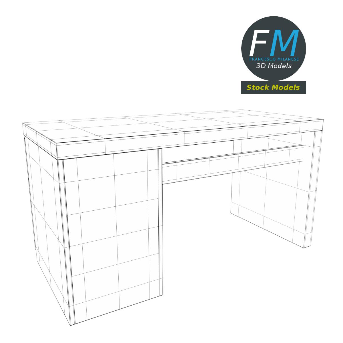 3D MODEL Large table desk