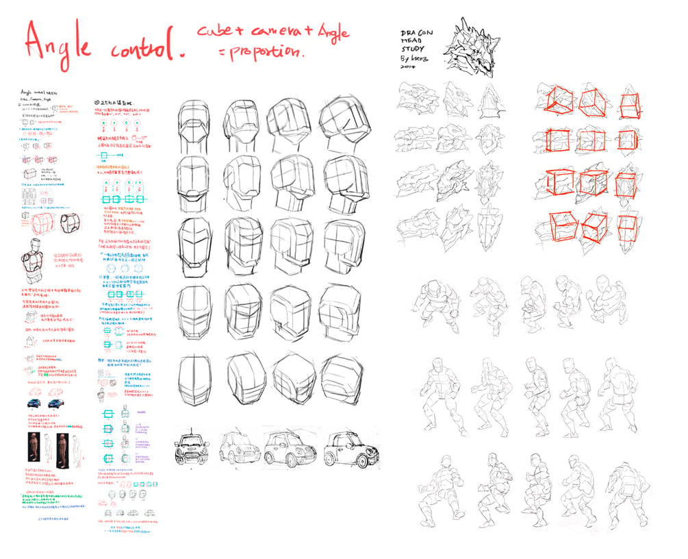 How to control angle and proportion in perspective