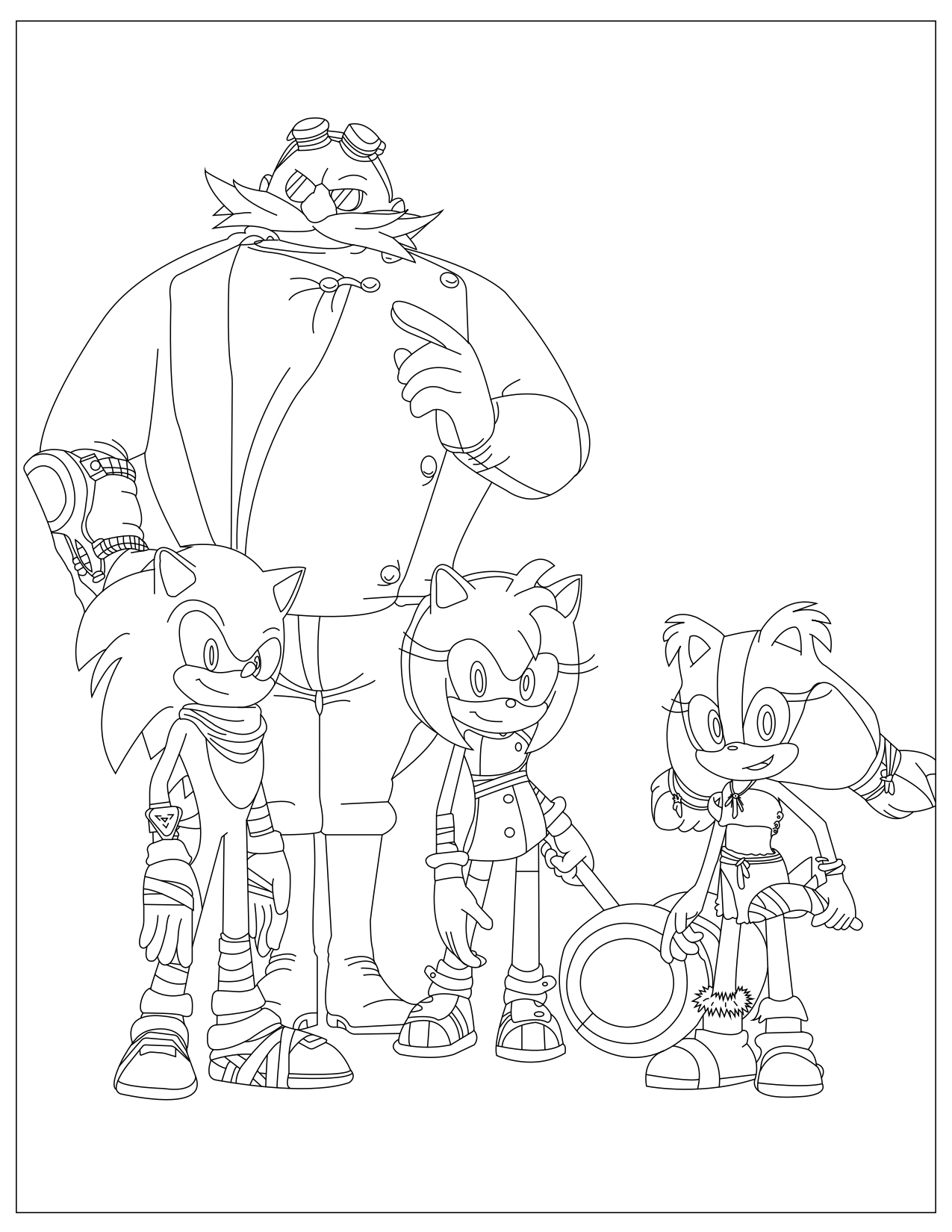 Sonic coloring pages