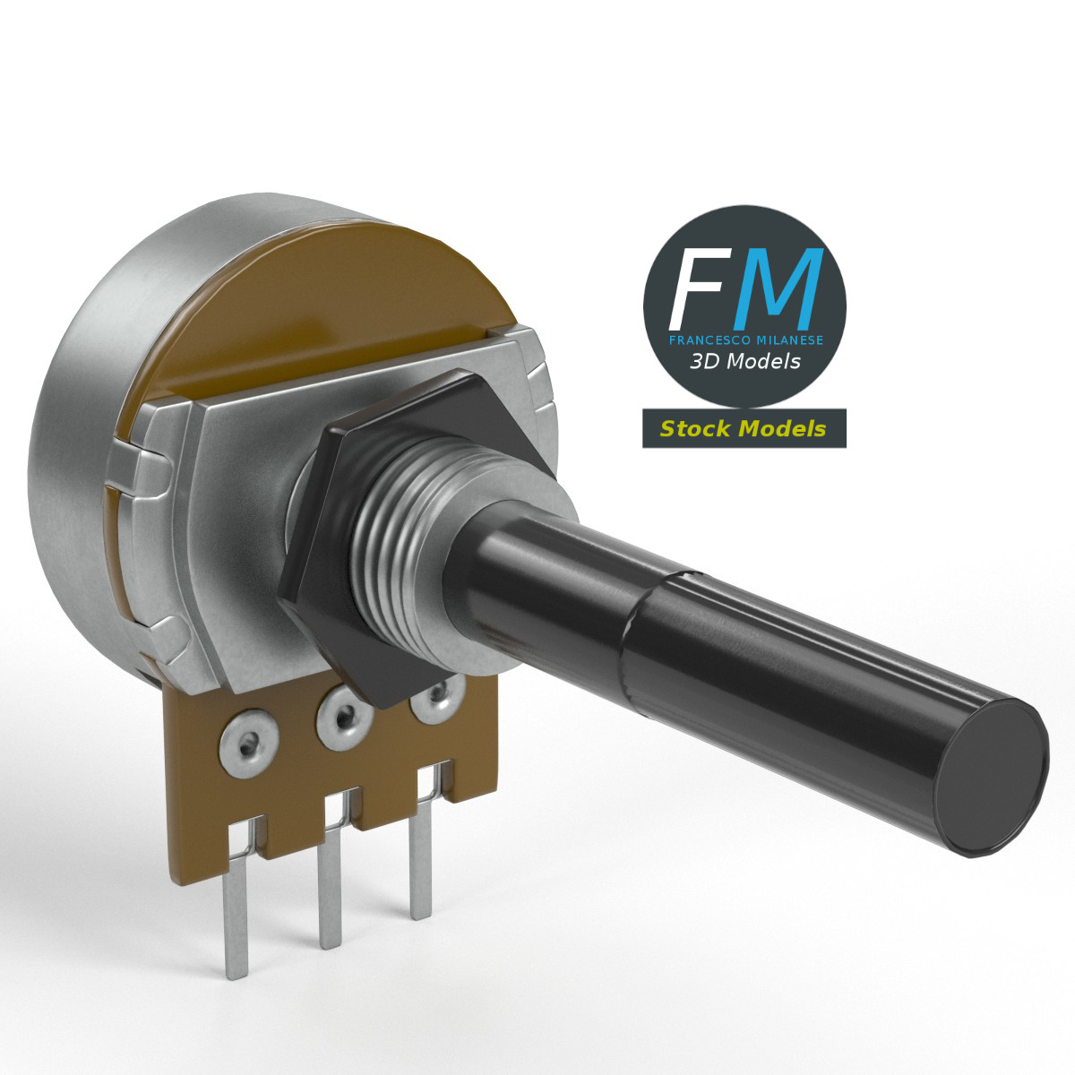 3D MODEL - Single turn potentiometer