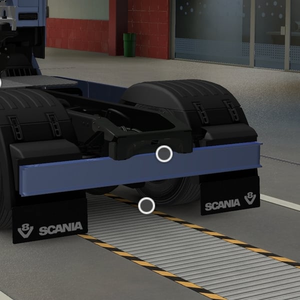 [rear bumper tuning part] Scania NG rear old bumper V2 by WC007 D3SIGN