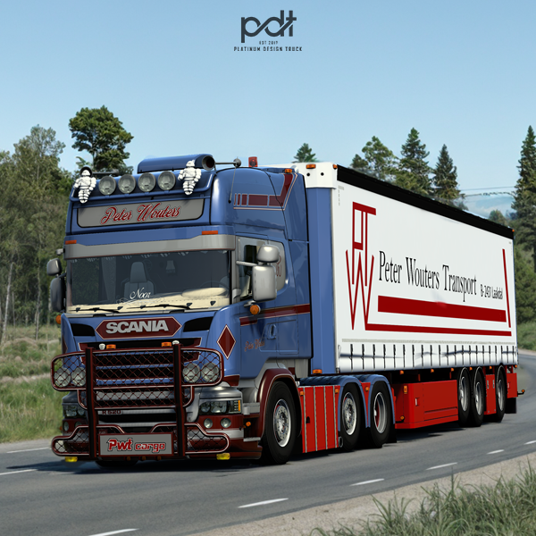 Scania R520 + Trailer "Peter Wouters" by PlatinumDesignTruck