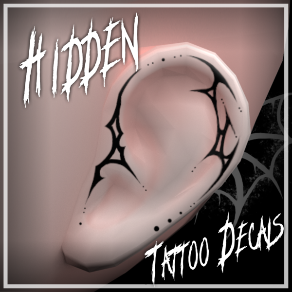 🖤 Hidden | Ear Tattoos for Starlight 🖤