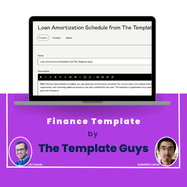 Loan Amortization Schedule from The Template Guys