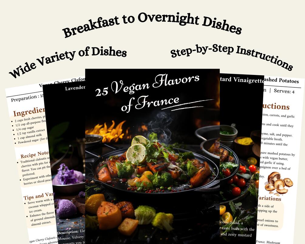 Vegan French Cuisine EBook Authentic Flavors & PlantBased Twists for