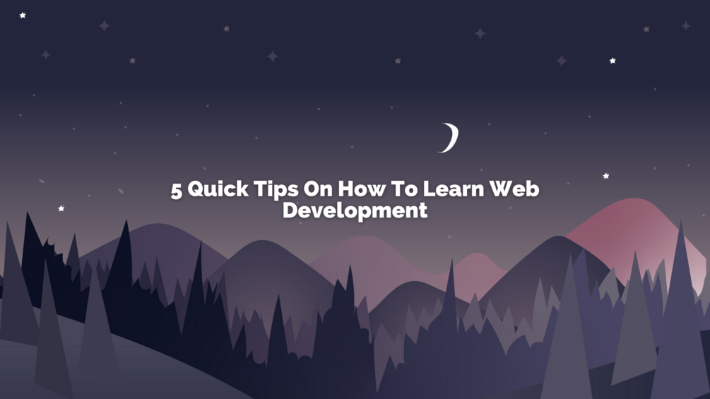 5 Quick Tips On How To Learn Web Development