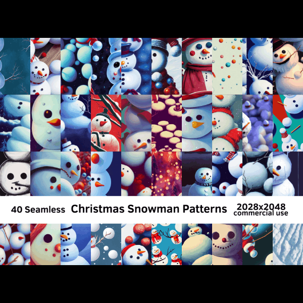 40 Christmas Snowman Patterns