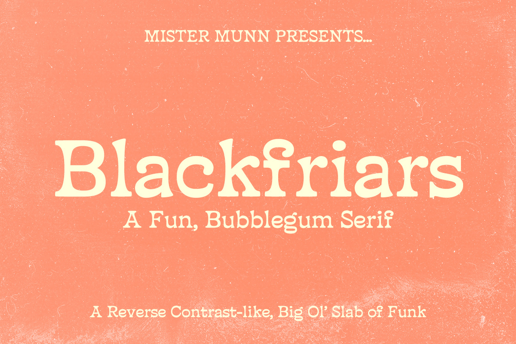 Blackfriars Typeface