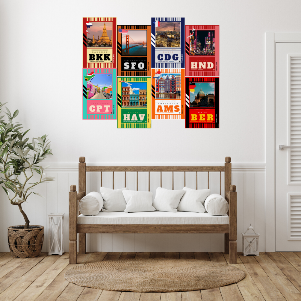 DPS BALI PRINTABLE AIRPORT CODE WALL ART