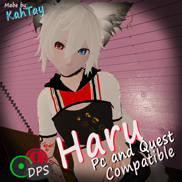 Haru (Femboy Avi) [VRChat Avatar] {PC+Quest Compatible}