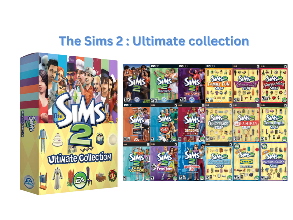 the Sims 2 Ultimate Collection Complete With ALL Expansions And Stuff