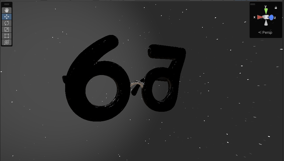 67 Glasses worn on a VRChat avatar