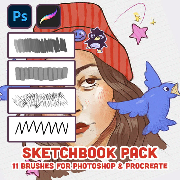 Sketchbook Set – Photoshop Brushes