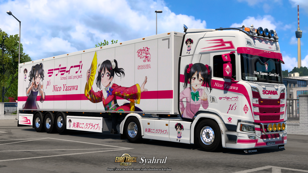 [ETS2] Nico Yazawa | Love Live! [Combo Skin] by Syahrul Itasha Truckstyling 痛トラック