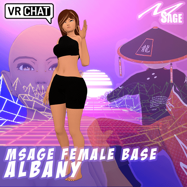 [VRChat Avatar Base] Albany - MSage Female Base v1.1(UPDATED)