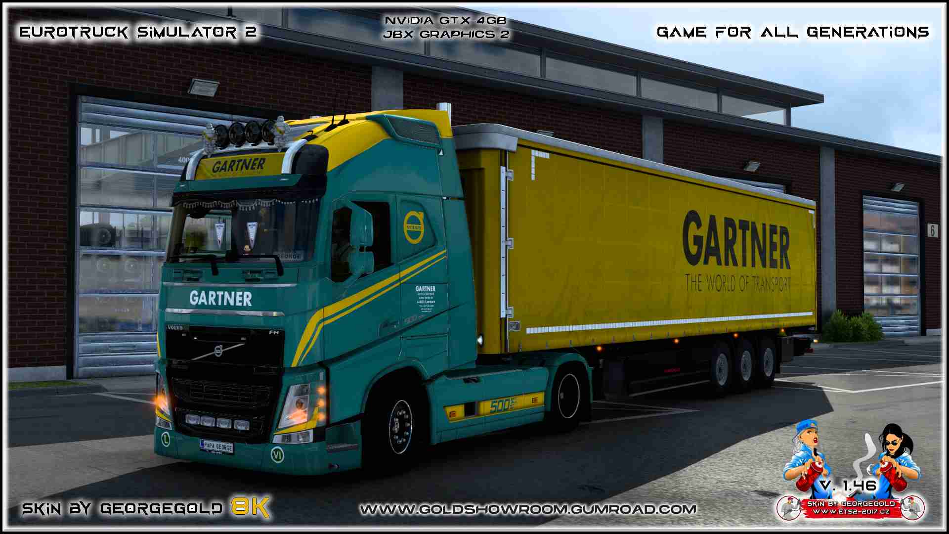 ETS Skin Combo Volvo FH 2012 Gartner