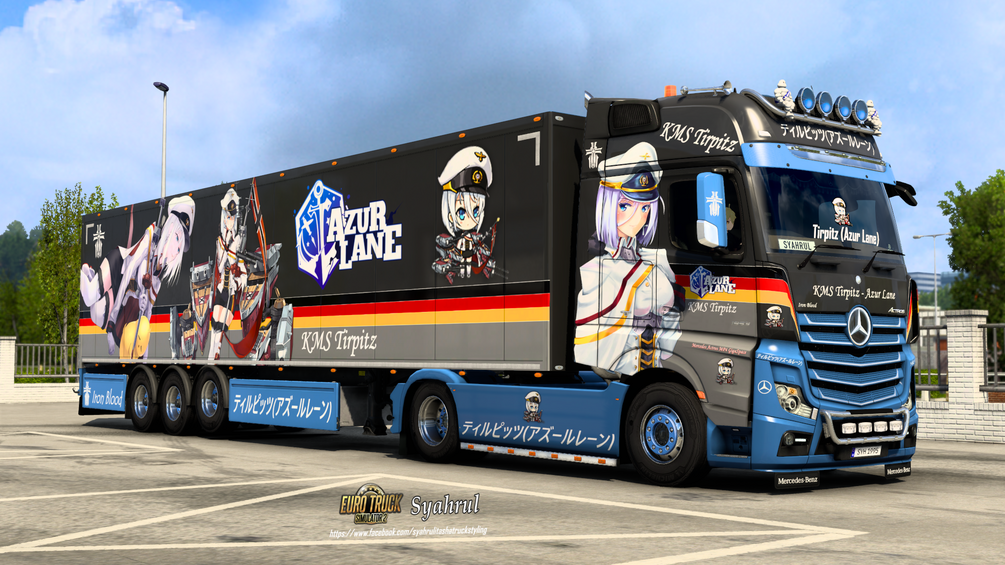 [ETS2] KMS Tirpitz | Azur Lane [Combo Skinpack] by Syahrul Itasha Truckstyling 痛トラック