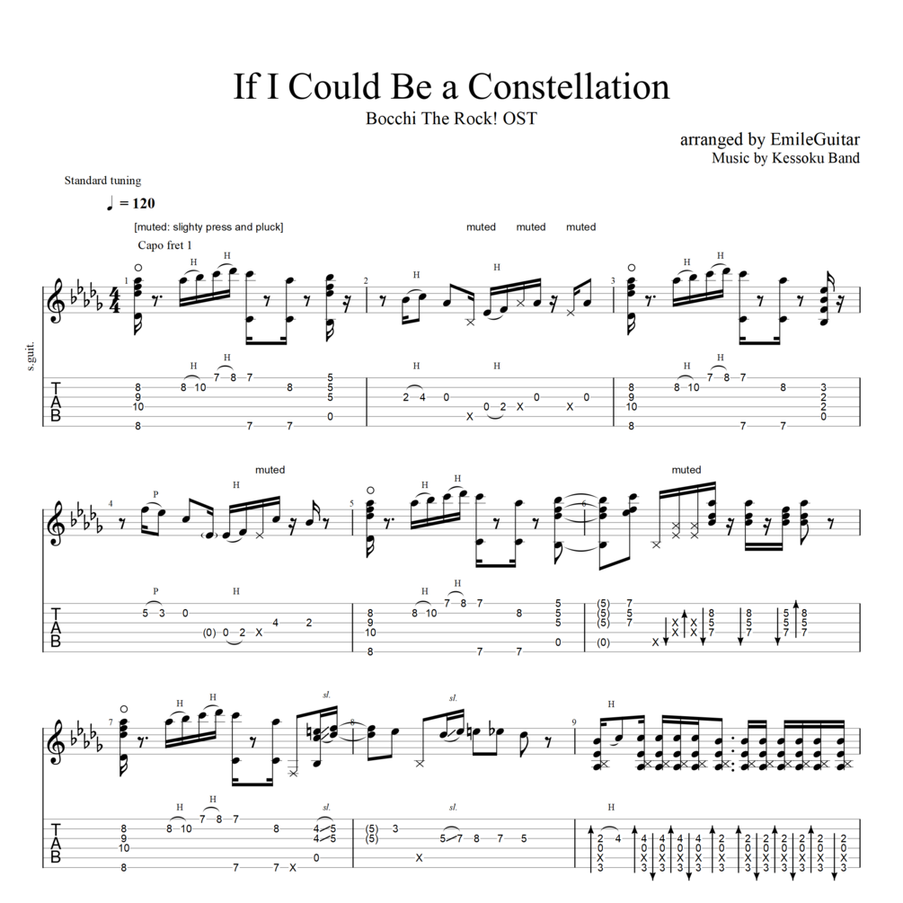 Dragonspine (Genshin Impact OST) Guitar Tab, PDF