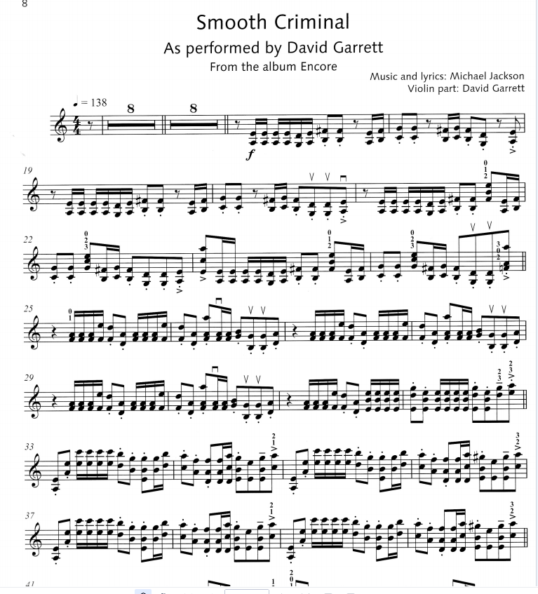 Smooth Criminal - Violin D. Garrett version