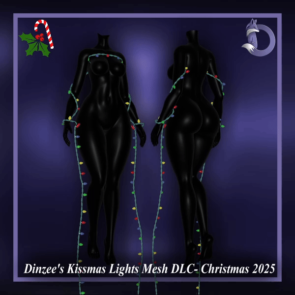 Dinzee's Kissmas Lights Mesh DLC- Christmas 2025 (Gumroad)