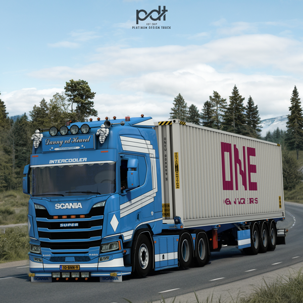 Scania R650 + Trailer "Danny vd Heuvel" by PlatinumDesignTruck