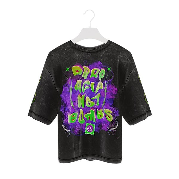 3D T-SHIRT - DROP ACID NOT BOMBS 02 | WOLVES STUDIO
