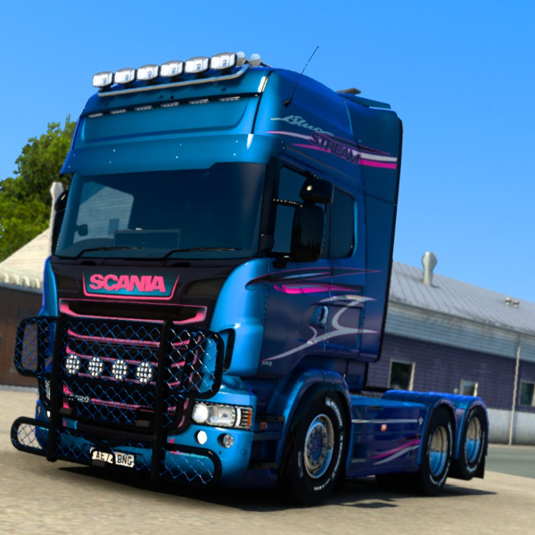 ETS2 Scania R Bluestream by Aviators skins