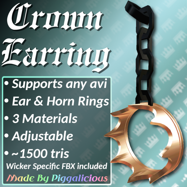 Crown Earring