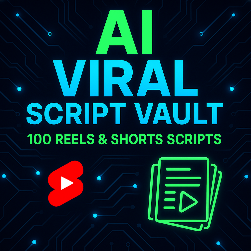 AI Viral Script Vault: 100 Reels & Shorts Scripts for Explosive Growth