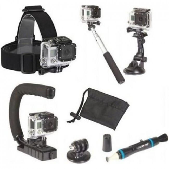 Sunpak 090729612974 Action Camera Accessory Kit Black