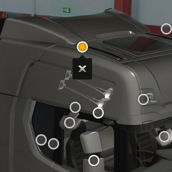 [left horn, right horn tuning part] Scania NG horns V3 by WC007 D3SIGN