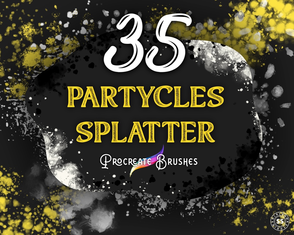 35 Partycles Splatter Procreate Brushes by The Rosy Otto